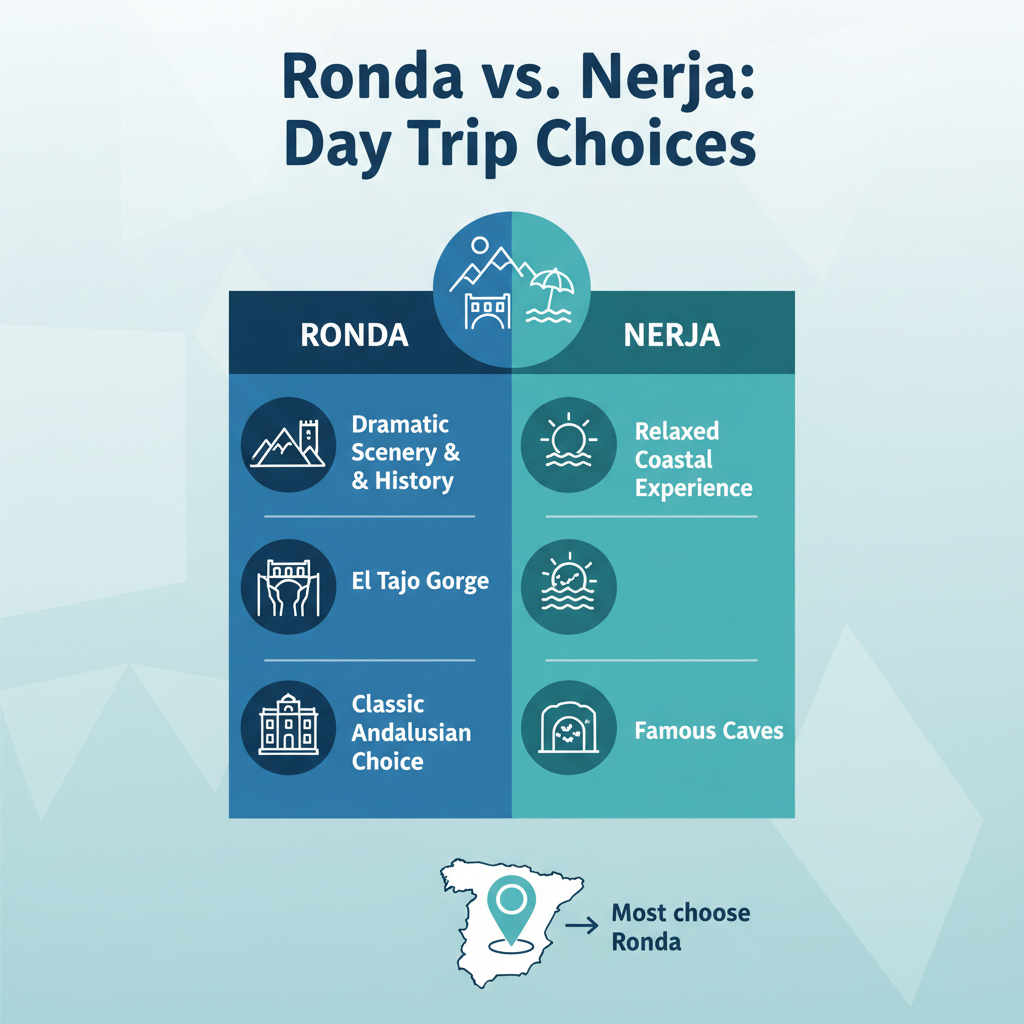 Infographic: Ronda vs. Nerja: Day Trip Choices