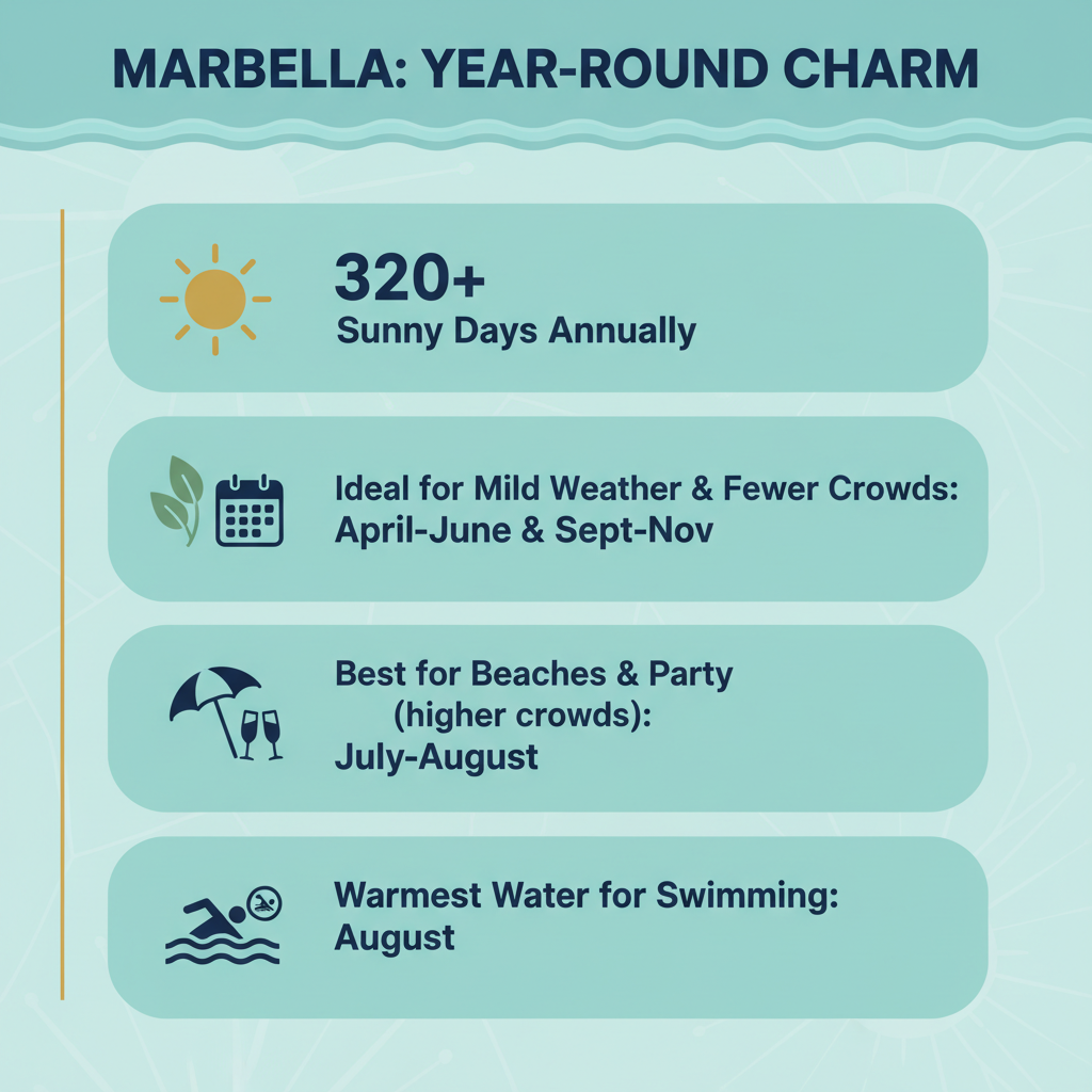 Infographic: The Best Time to Visit Marbella