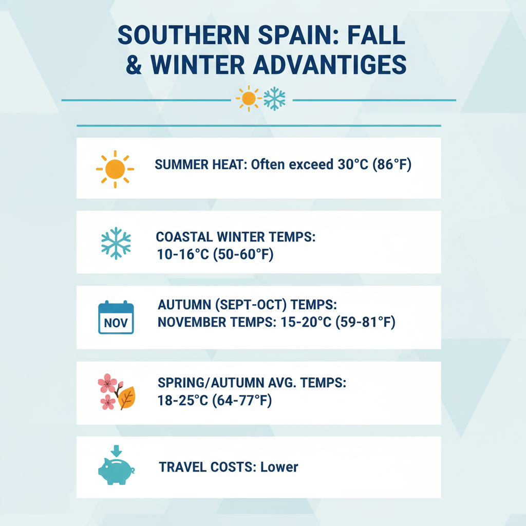 Infographic: Why Fall and Winter Are the Best Times to Visit Southern Spain