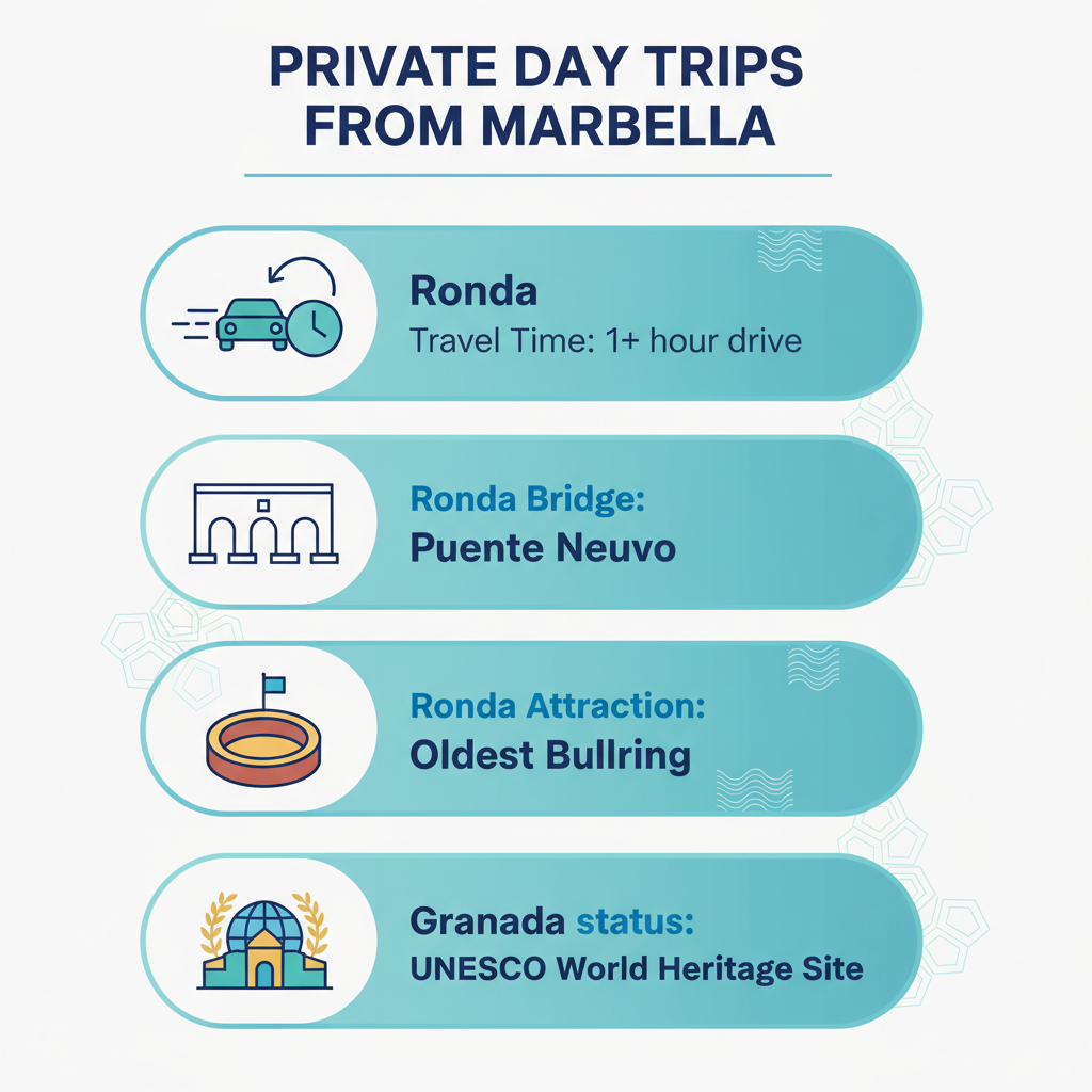 Infographic: Discover the Best Private Day Trips from Puente Romano, Marbella
