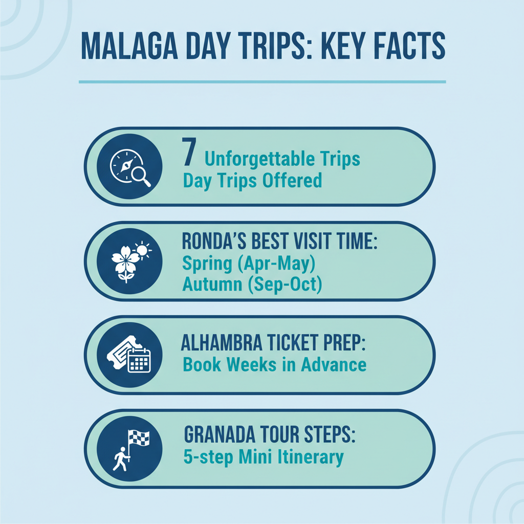 Infographic: 7 Unforgettable Private Day Trips from Malaga for American Travellers