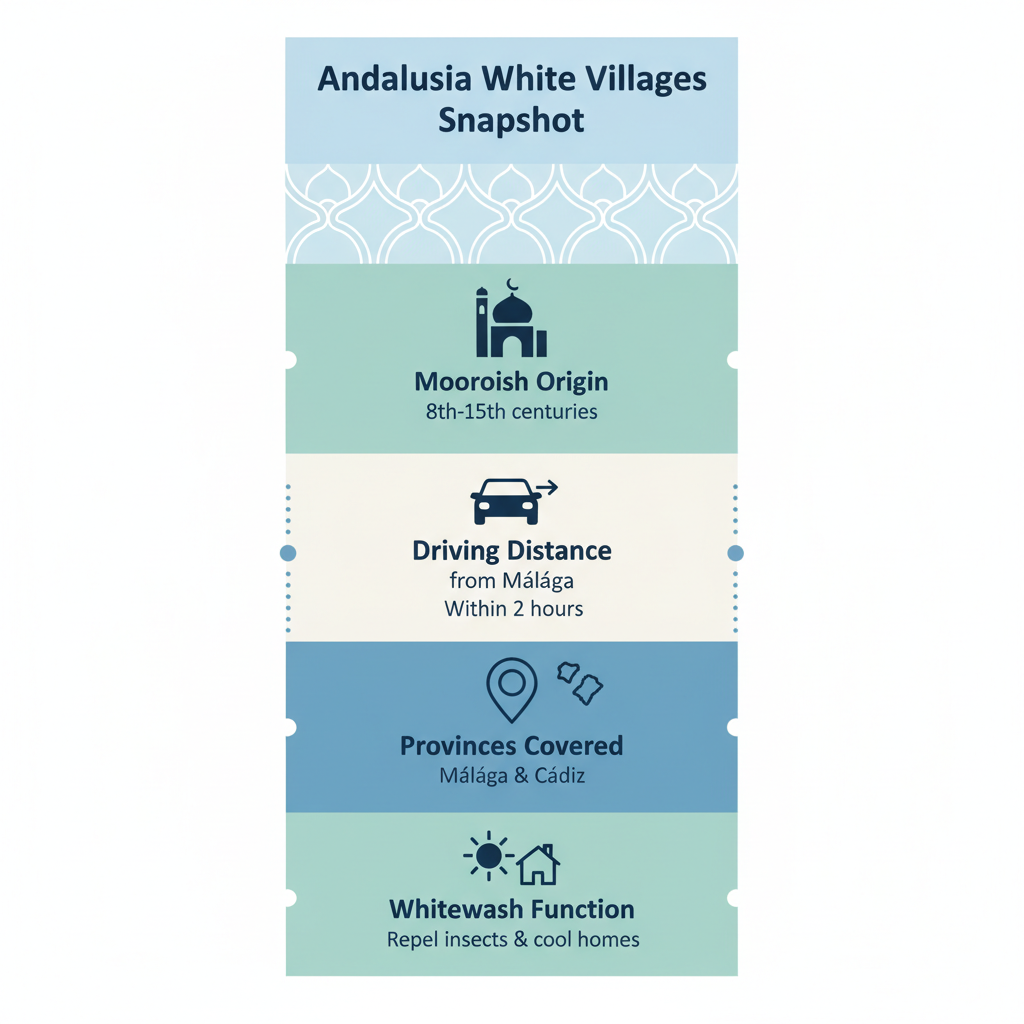 Infographic: Andalusia White Villages Tour: Ronda, Mijas & Frigiliana Guide