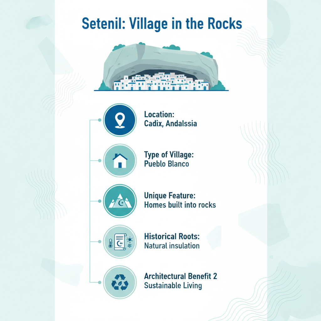 Infographic: Setenil de las Bodegas: A Secret Andalusian Village Built into the Rocks