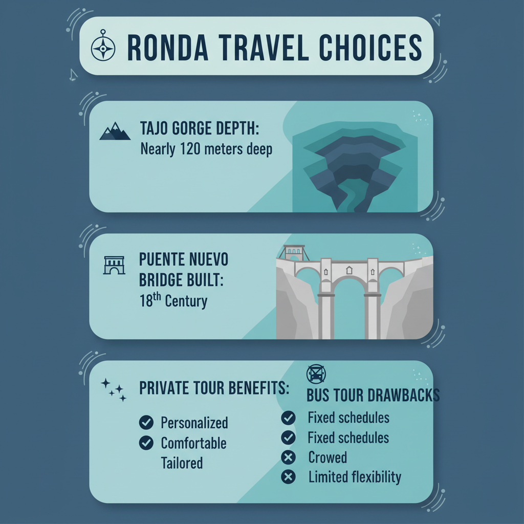 Infographic: Private Day Trip to Ronda vs Bus Tour: Which Is Better?