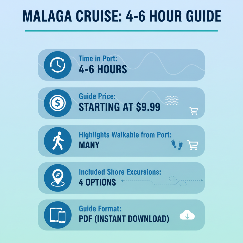 Infographic: Malaga Cruise Port Guide: Make the Most of Your 4–6 Hours in Port