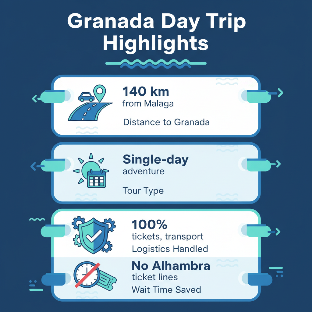 Infographic: Granada & the Alhambra Private Day Trip from Malaga