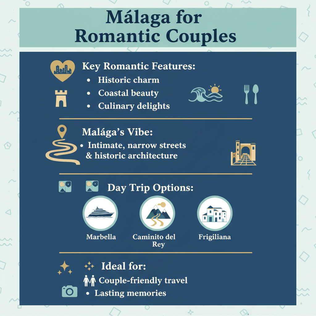 Infographic: Malaga for Couples: The Most Romantic Day Trips and Experiences